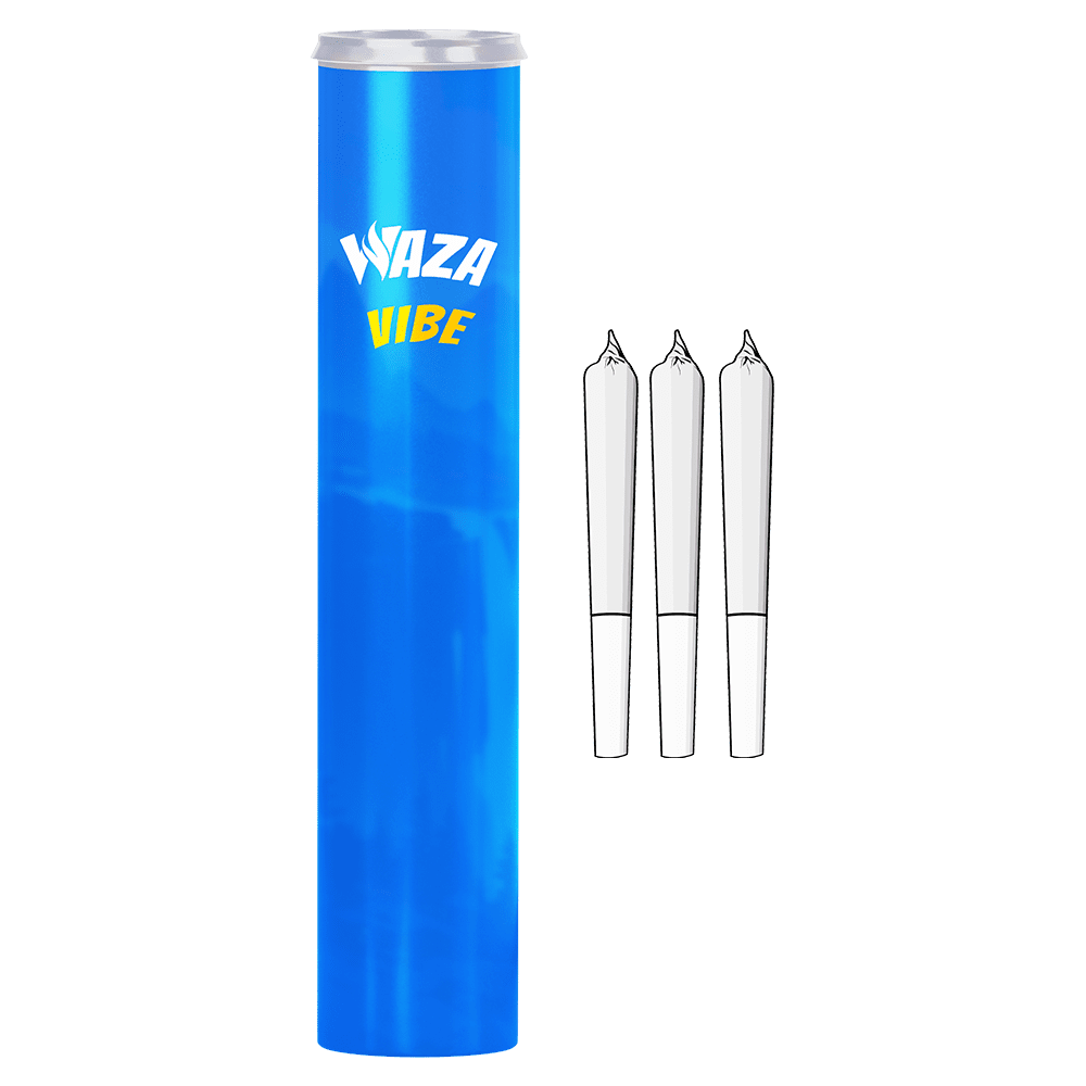 WAZA Plastic Jar Prerolls Vibeprerolls
