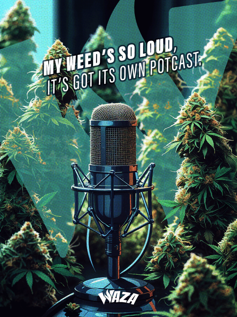 Funny 420 Stoner Memes | Waza Cannabis: My Weed's so loud, it's got it's own potcast.